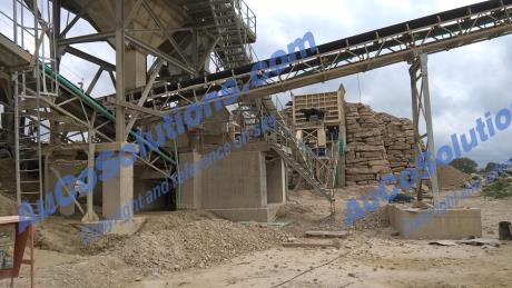 Crushing plant of aggregate production: MEM Colombia 2016: Doubled hourly production in a week of commissioning.